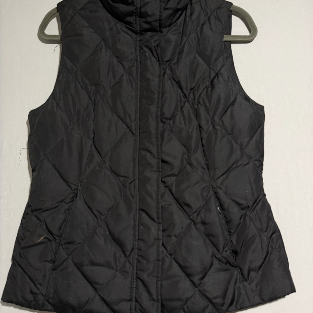 Kenneth Cole Puffer Vest with Sherpa Collar, Black, women's Medium